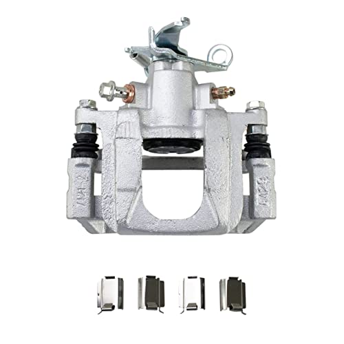 Image of TRQ Rear Brake Caliper Set Zinc Coated Brackets Hardware Compatible with 2009-2013 Dodge Journey