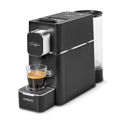 Polti Coffea S15B, Macchina per Caffè Espresso, Compatibile con Cialde E.S.E. 44 mm, Serbatoio 0.85L, Pressione Pompa 19 Bar, Nero