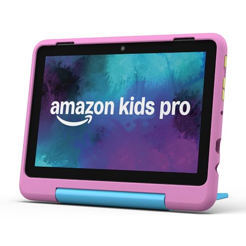 Amazon Fire HD 8 Kids Pro-Tablet (Neueste Generation), für Kinder von 6-12 J. | 3 GB RAM, 8-Zoll-HD-Bildschirm, werbefreie Inhalte, Kindersicherung, 13 Std. Akkulaufzeit, 32 GB, Löwen-Design (2024)