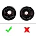 runmade Plastic Wheel Lock Lug Bolt Nut Cover Cap Compatible with VW Jetta Golf Passat Beetle EOS Tiguan Black (Pack of 20)