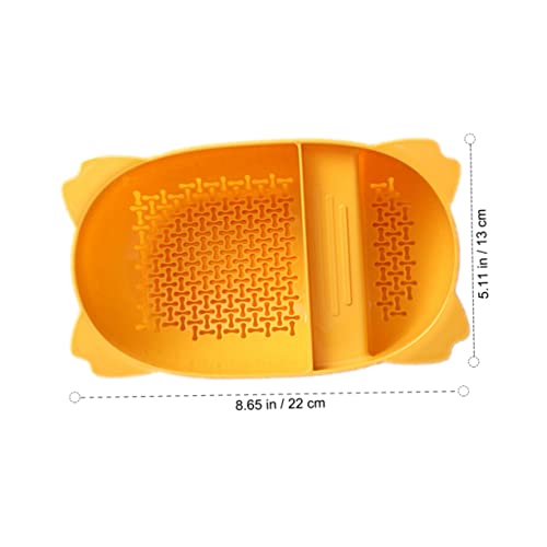 Colador para fregadero cocina amarillo plástico miniatura 4