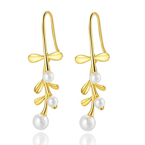 Boucles d'oreilles perles parfaites cadeau de bijoux fins pour femme