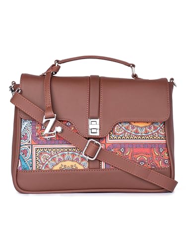 Image of ZOUK | Women's Vegan Leather | Stylish Handbag with Adjustable Strap, Top Handle |