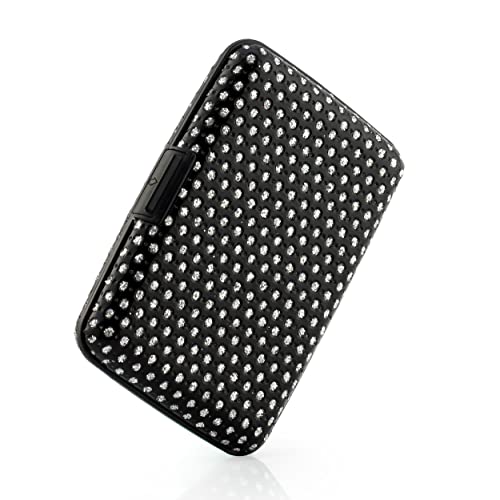 Image of MAESTRA Black Metal Unisex RFID Blocking Card Holder