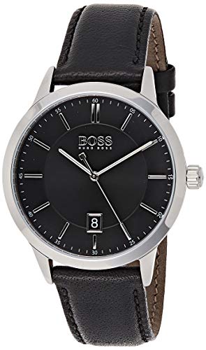 Preisvergleich Produktbild Hugo Boss Herren Analog Quarz Uhr mit Leder Armband 1513611