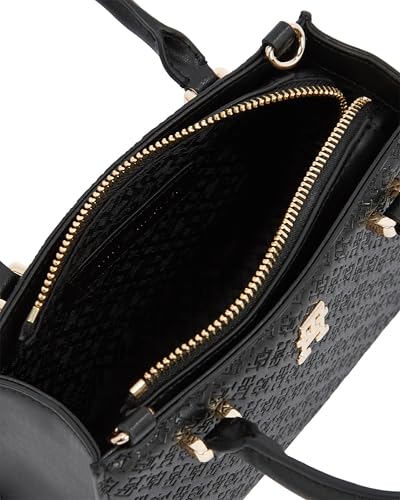Image of Tommy Hilfiger Women's Monogram Mini Tote Bag With Removable Crossbody Strap