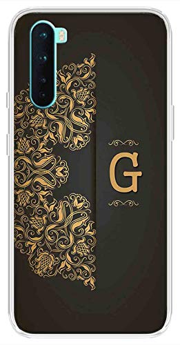 Image of Amazon Brand - Solimo Designer Multicolor Black Pattern Alphabet-G Printed Soft Back Case Mobile Cover for OnePlus Nord