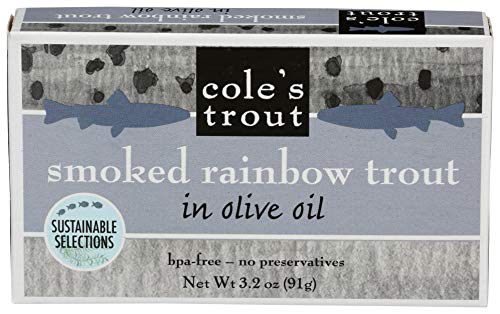 Cole, Trout Applewood Smoked In Olive Oil, 3.2 Ounce