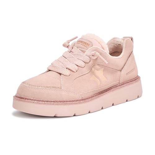 Skechers Women's Keepsakes Cozy - Street Hiker Star, Classic lace up, Pink, 9.5M