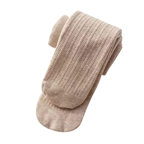 Toddler Girls Fleece Lined Leggings Knitted Pantihose Stretchy Basic Length Pants Pantyhose For Winter Stocking
