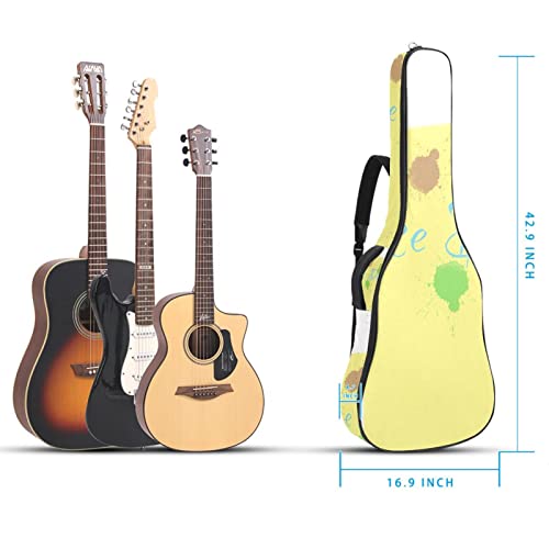 Housse de transport étanche pour guitare avec bandoulière réglable Motif lettre, Multicolore 03., 42.9×16.9×4.7 in… - Les Beatles, Paul McCartney, John Lennon, RIngo Starr, George Harrison Housse de transport étanche pour guitare avec bandoulière réglable Motif lettre, Multicolore 03., 42.9x16.9x4.7 in… – Image 6
