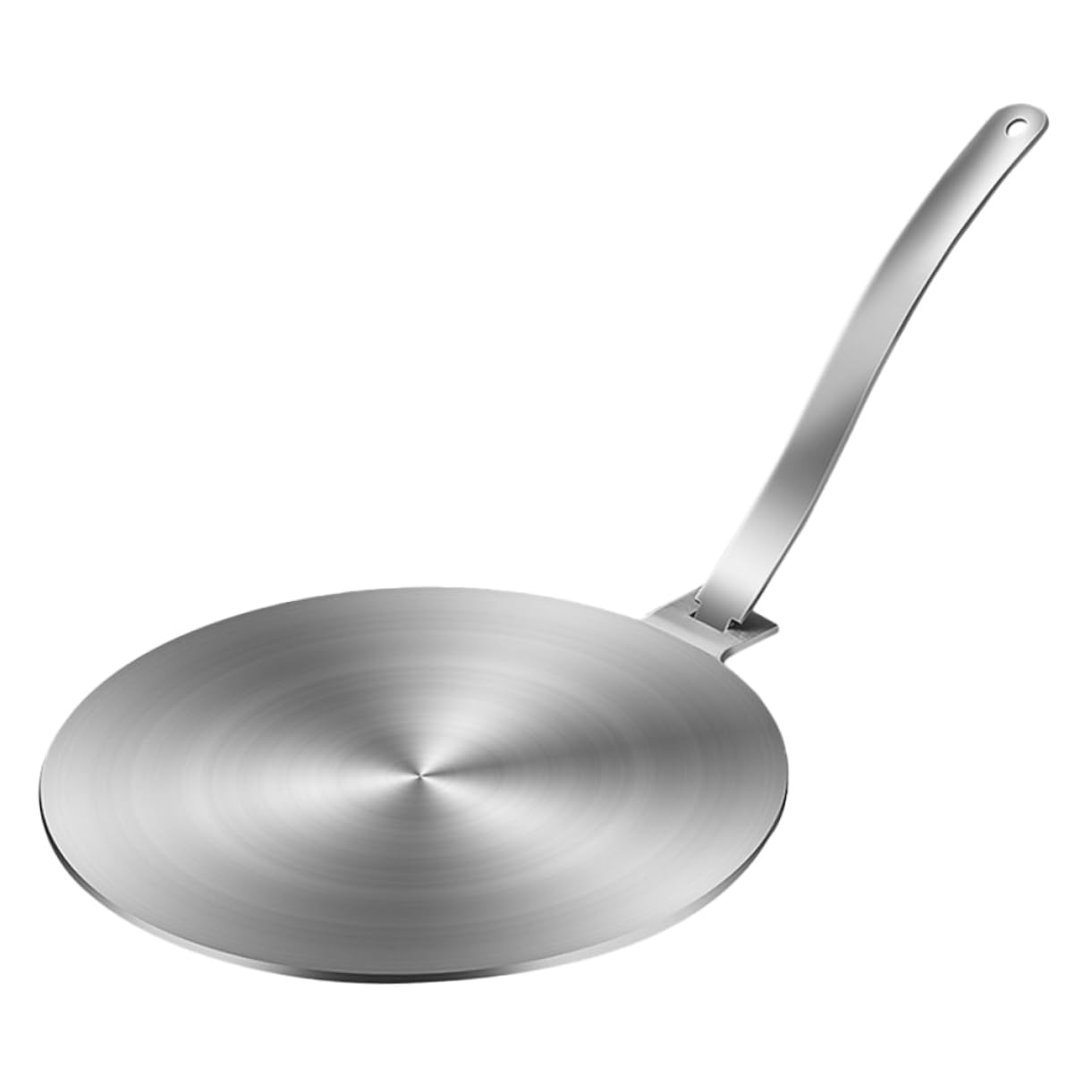 Difusor de Calor para Cocina de Inducción, Acero Inoxidable Plata, Protege Sartenes y Es Compatible Mayoría de Cocinas de Inducción, con Asa Desmontable