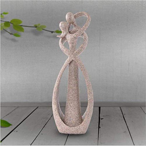 Wsimei Statue Garden Ornament Handicrafts Outdoor Furniture Decoration，Abstract Lovers Statue Sandstone Cameo Home Decoration Novelty Wedding #TOP10