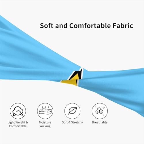 Image of Cute Flag Headbands Women Men Flag Sweatband Sports Headband for Running, Cycling, Yoga Gym, Working Out