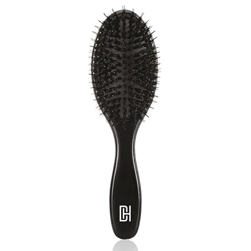 Hair Extensions Brush Black - spazzola setole morbide extensions nero