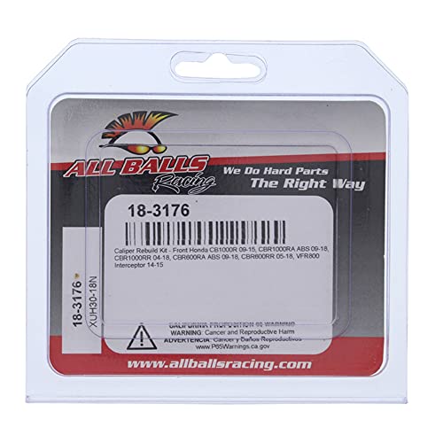 New All Balls Racing Front Caliper Rebuild Kit 18-3176 Compatible With/Replacement For Honda CBR 1000 RR 04-16