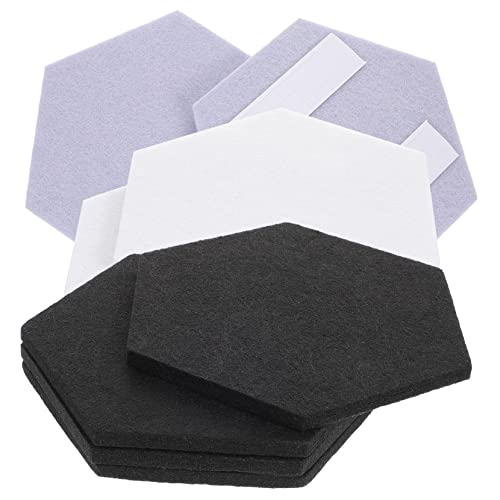 Holibanna 12pcs paneles acústicos hexagonales de alta densidad para aislamiento acústico, autoadhesivos para Ktv, estudio en casa, oficina y espacios de grabación, sin olor y fáciles de instalar miniatura 1