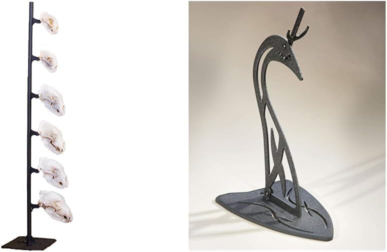 Skull Hooker Trophy Tree European Trophy Mount – Hang up to 5 Taxidermy Deer Antlers and Other Skulls for Display – Graphite Black & Table Hooker European Trophy Mount – Perfect Kit for Table Display