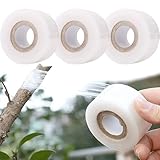 Orrdiffi 3 Pcs Rotoli di Nastro per Innesto Estensibile per Piante e Alberi da Giardino, 3 cm Film da Innesto Autoadesivo per Piante, Adatta a Fiori, Alberi da Frutto e Vivaio 100 m