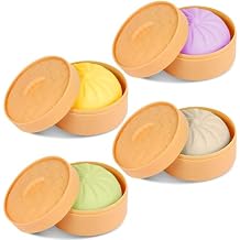 KatchOn, Dumpling Squishy Toys - Pack of 4 | Dumpling Squeeze Dough Ball, Stress Relief & Anxiety Relief Squishy Dumplings | Mystery Dumplings Squishy Fun Fidget Toys for Stress Relief