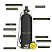 AMONIDA Diving, Snorkel Equipment with Large Capacity 4L Diving Aviation Aluminum for Diving Sightseeing (Black)