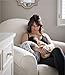 Itzy Ritzy Infant Nursing Pillow - Milk Boss Breastfeeding and Bottle Feeding Pillow and Positioner – Rotates Around Arm to Offer Varying Levels of Cushion and Relieve Arm Strain, Platinum Helix