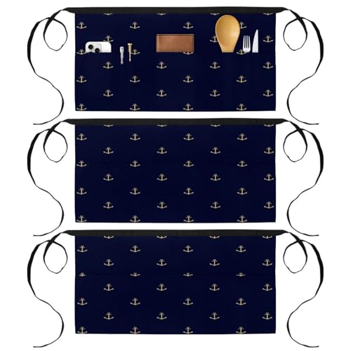 Demi-tablier de cuisine à 3 poches pour ne plus perdre vos outils de chef