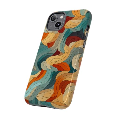 Coque rigide iPhone 14 Plus finition brillante design abstrait de luxe - 2
