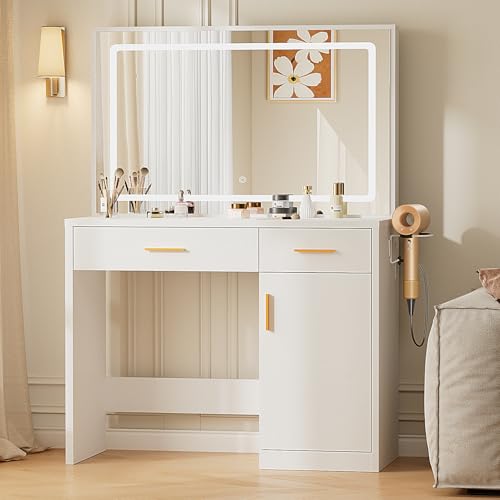 Sweetcrispy Vanity Desk with 35.4