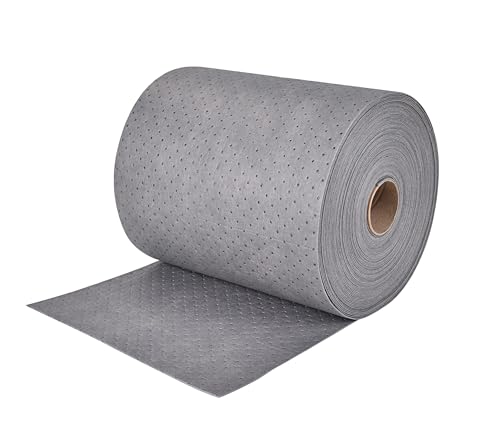A A IN Oil Absorbent Pads Roll, Oil Maintenance Mat Roll for All-Purpose Use, Gray, 150' L x 15