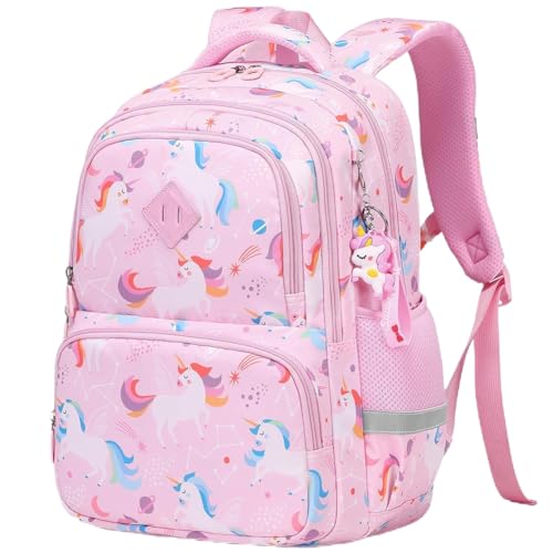 MATMO Kids Backpack Boys Girls Backpack Student School Bag Children Bookbag Daypack (Pink)