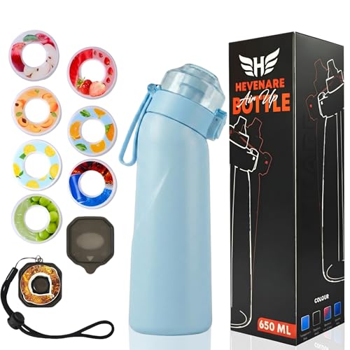 Upgraded Air Up Water Bottle with 7 Flavored Pods (Pod Holder Included) Multi-Color Fruit Scented Bottle for Kids Sports & Travel 650ml Leak Proof