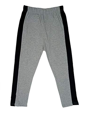 Image of IndiWeaves Girls Regular Fit Cotton Capri Pant (71800-100103108-IW-YY-P3-28 Grey, Pink, Navy Blue 8 Years-9 Years)
