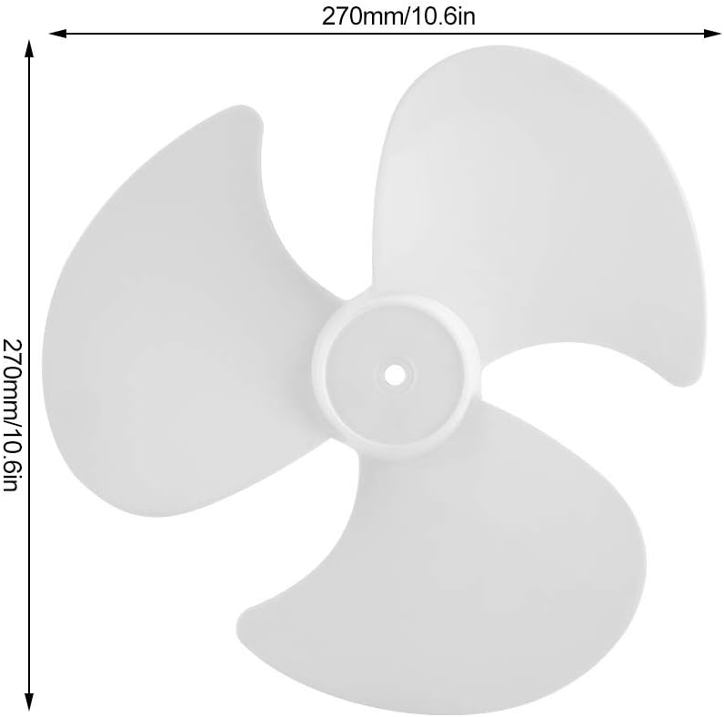 2Pcs Plastic Fan Blades, Replacement Electric Fan Leaves 3 Leaves Standing Fan Leave Accessories Fan Blades for Household Standing Pedestal Fan