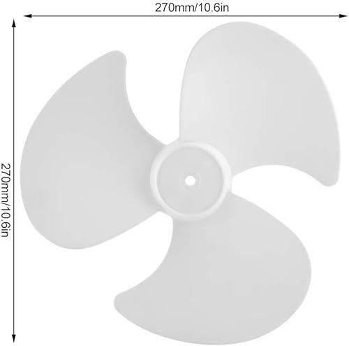 Miniatura 2 de 2 aspas de ventilador de plástico para ventilador de 12 pulgadas, 3 hojas blancas de ventilador eléctrico, accesorios de repuesto para ventilador de