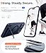 TORRAS Strong Magnetic & Seamless Stand for iPhone 17 Pro Max Case, Fit for MagSafe, Military Grade Drop Protection, Invisible Adjustable Kickstand, Camera Control Button, Translucent Matte Deep Blue
