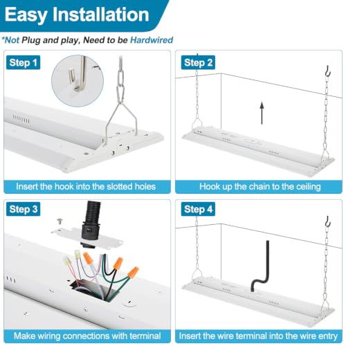 Xbuyee High Bay LED Shop Lights 300W/240W/200W 4000K/5000K Adjustable by Xbuyee - Used condition - Image 8