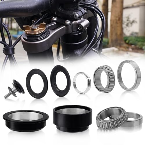 Image of Upgraded Roller Fork Bearing Kit for Sur Ron Light Bee X /S Segway X160 X260, Upgraded Pivot Bearing Assembly OEM Motorcycle Headle Bearings Spacer Replacement Set (Headset Fork Bearing Kit)