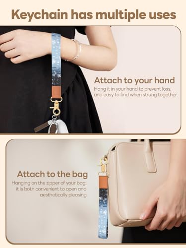 Image of Wristlet Keychain for Women and Men, Key Chain Holder, Wrist Lanyard for Keys