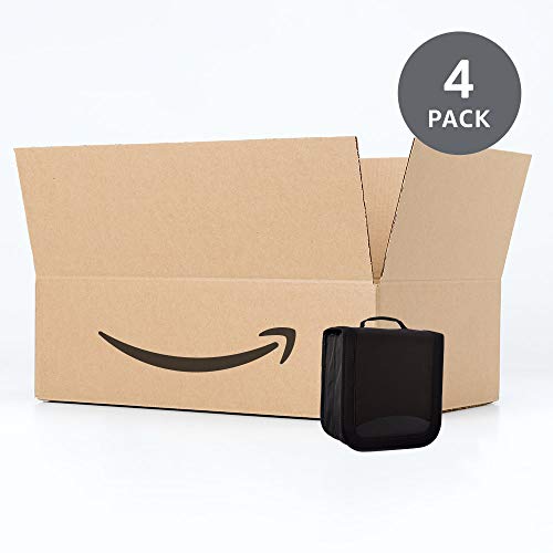 Image of Amazon Basics CD /DVD Wallet - 128-capacity (Black), 4 pack