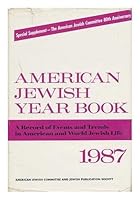 American Jewish Year Book, 1987 0827602901 Book Cover