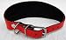 Podenco Greyhound Windhund - Halsband, Halsumfang 40-47cm/65mm Leder °ROT°(PL.9-10-626)