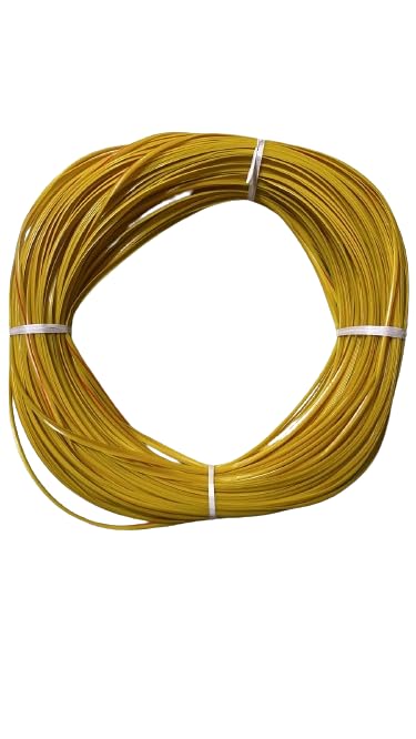 Swastic cane Plastic Wire for Basket Making, Koodai, Craft Work Basket Wire Roll (Color:Yellow)