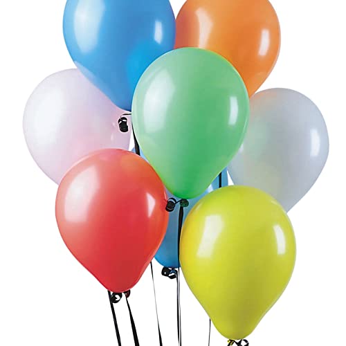 S&S Worldwide Standard Color Latex Balloon Assortment, 11