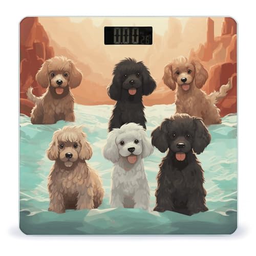 Báscula Digital de Baño 400 lb LCD Vidrio Templado miniatura 1