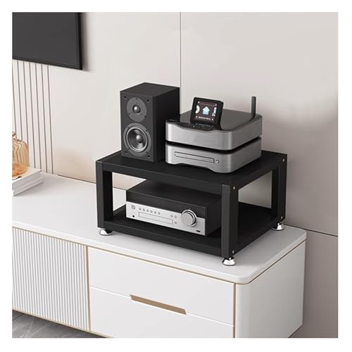 Meuble pour platine vinyle décodeur et console de jeux à 2 niveaux - 2