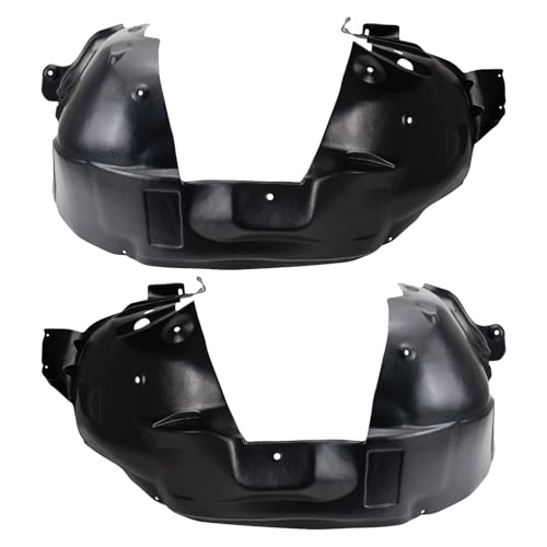 Image of TRQ Front Inner Fender Liner Set Compatible with 2007-2010 Ford Edge Lincoln MKX FO1248130 FO1249130
