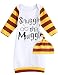 Funny Newborn Baby Gown Layette Baby Boy Girl Sleepwear Soft Blanket Sleepers Coming Home Outfits (0-3 Months, Yellow)