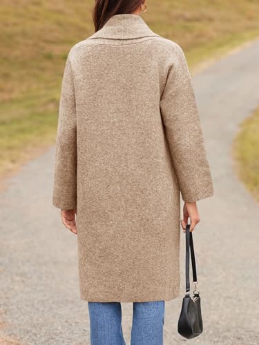 Image of Saodimallsu Womens Long Cardigan Sweaters Chunky Open Front Oversized Slouchy Knit Fall Trendy Coatigan Jackets