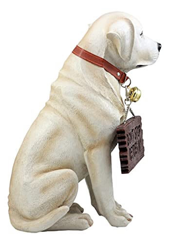 Estatua Decorativa de Labrador Retriever Resina 13.5 pulg Amarillo miniatura 6